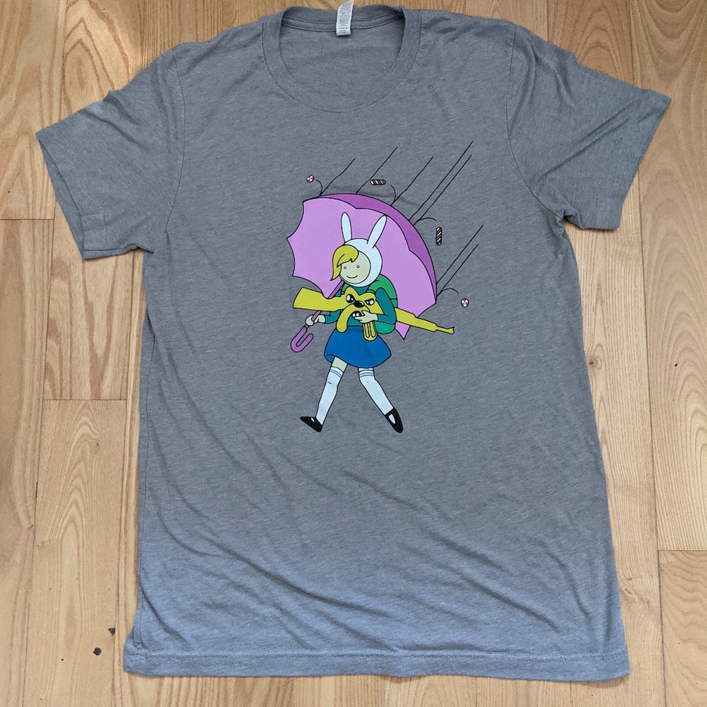 Slinger Apparel Assault Girl Adventure Time Limited Release Tee Shirt Med grey - Picture 3 of 5